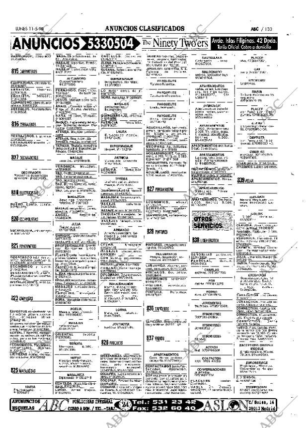ABC MADRID 11-05-1998 página 133