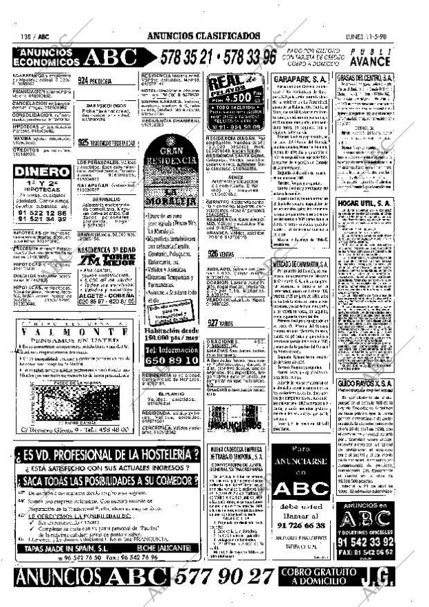 ABC MADRID 11-05-1998 página 138