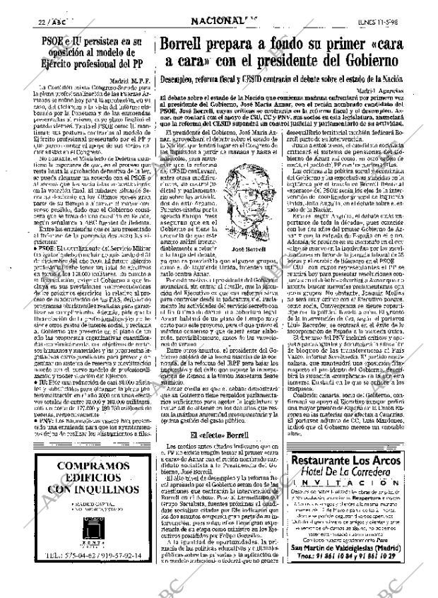 ABC MADRID 11-05-1998 página 22