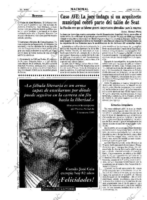 ABC MADRID 11-05-1998 página 26