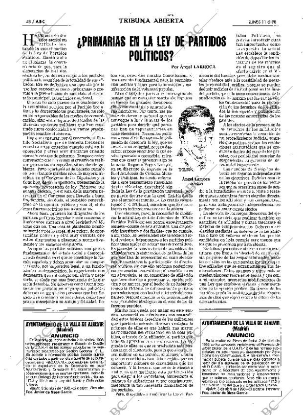 ABC MADRID 11-05-1998 página 48