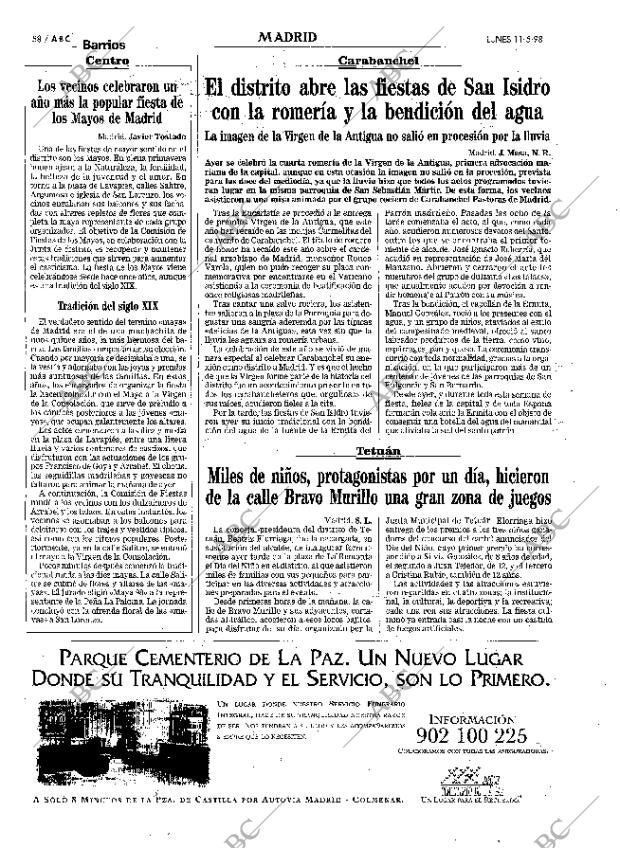 ABC MADRID 11-05-1998 página 58
