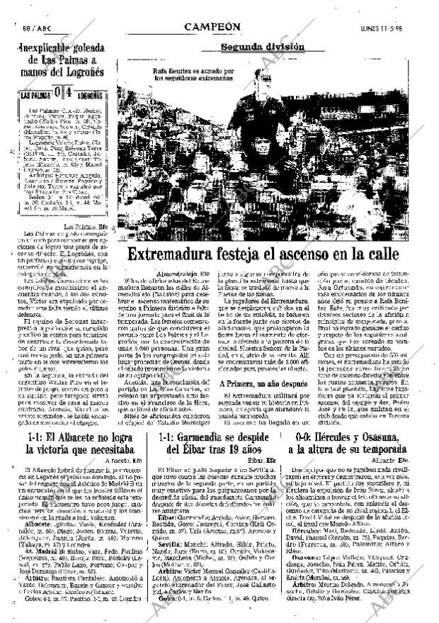 ABC MADRID 11-05-1998 página 88