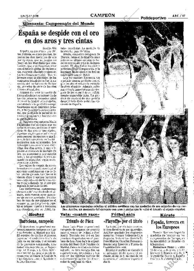 ABC MADRID 11-05-1998 página 97