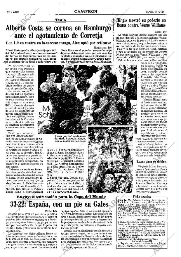 ABC MADRID 11-05-1998 página 98