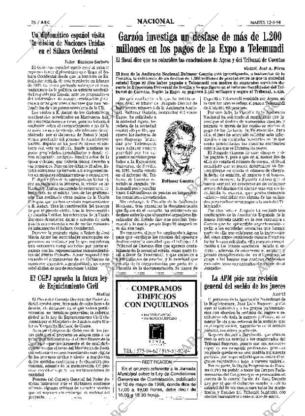 ABC MADRID 12-05-1998 página 26