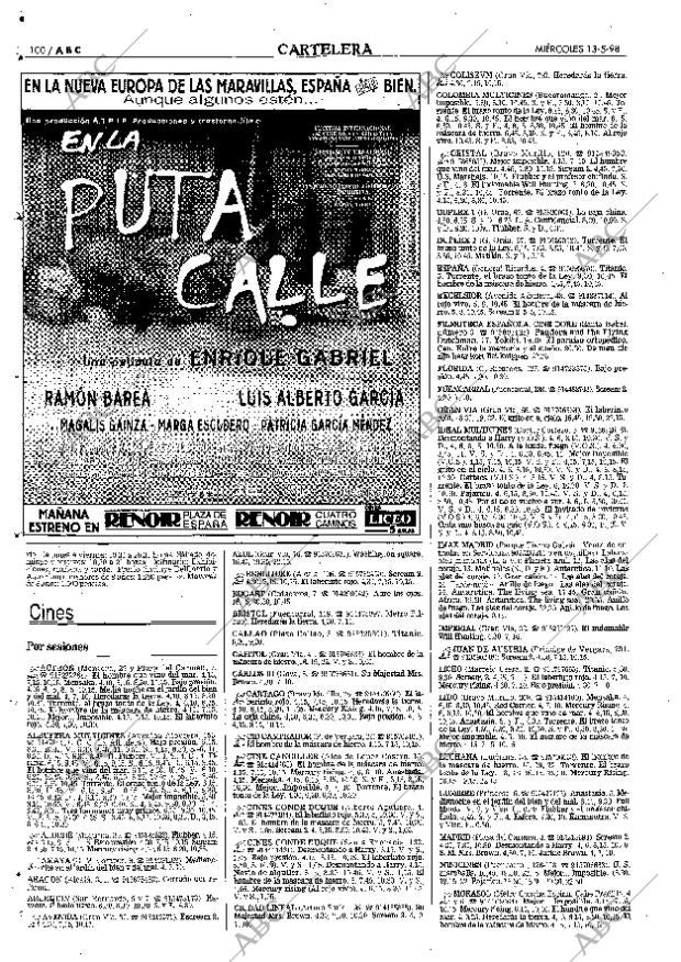 ABC MADRID 13-05-1998 página 100