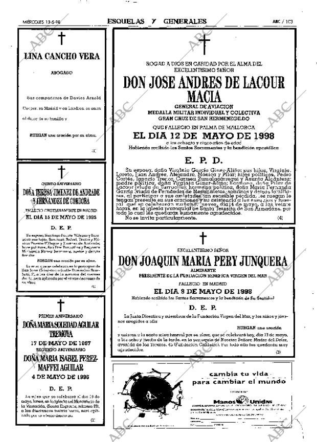 ABC MADRID 13-05-1998 página 103