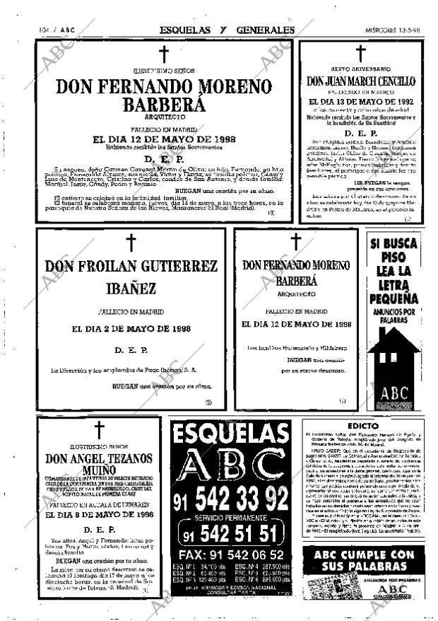 ABC MADRID 13-05-1998 página 104