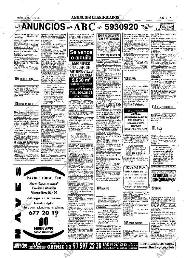 ABC MADRID 13-05-1998 página 111