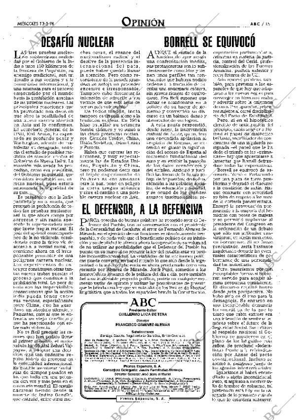 ABC MADRID 13-05-1998 página 15