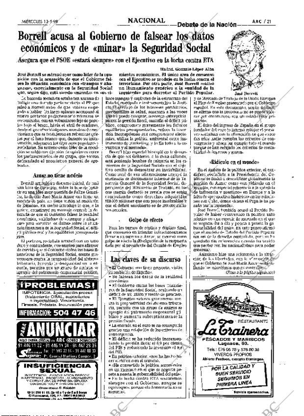 ABC MADRID 13-05-1998 página 21