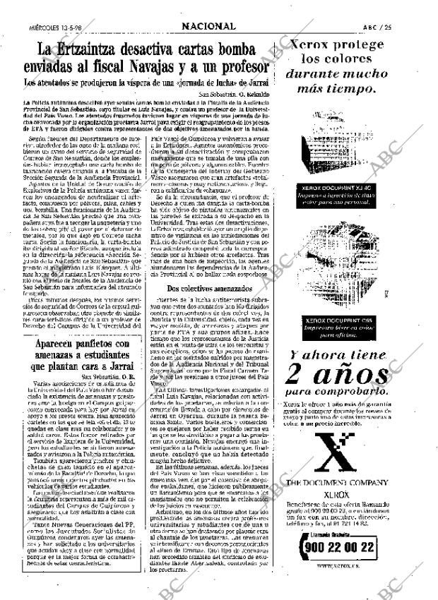 ABC MADRID 13-05-1998 página 25