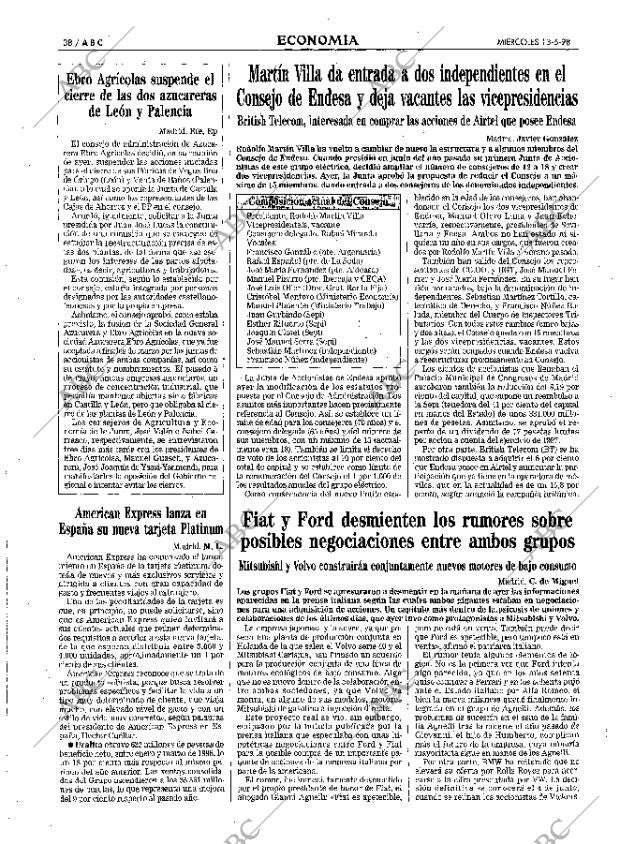 ABC MADRID 13-05-1998 página 38