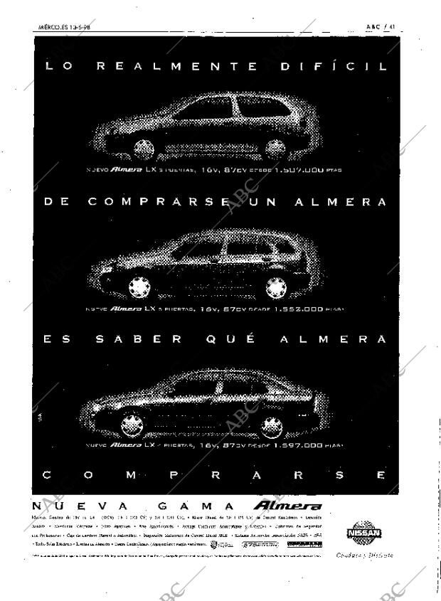 ABC MADRID 13-05-1998 página 41