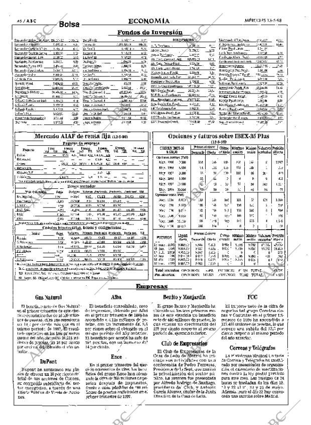 ABC MADRID 13-05-1998 página 46