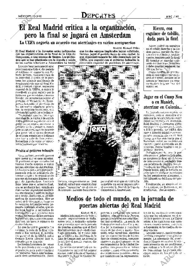 ABC MADRID 13-05-1998 página 85