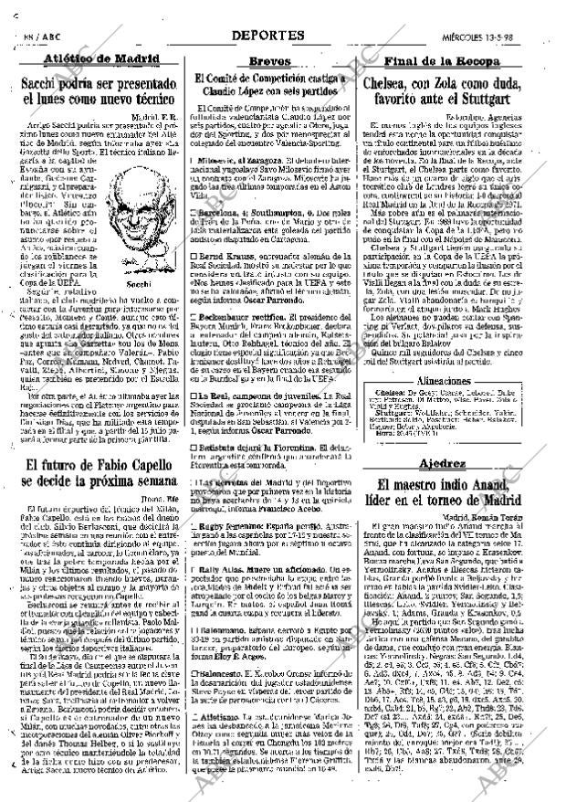 ABC MADRID 13-05-1998 página 88