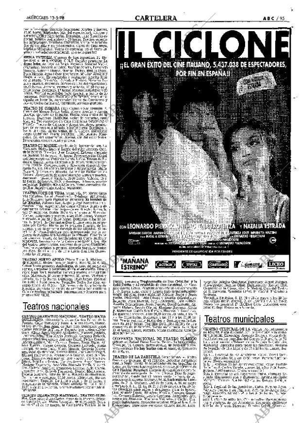 ABC MADRID 13-05-1998 página 95