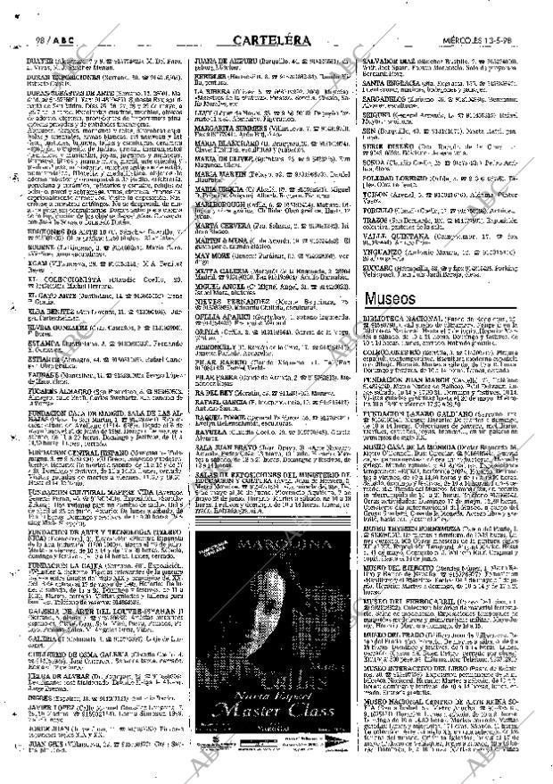 ABC MADRID 13-05-1998 página 98