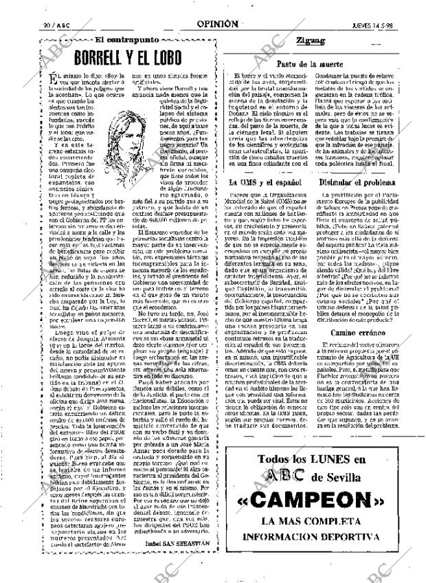 ABC SEVILLA 14-05-1998 página 20