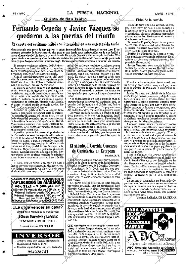 ABC SEVILLA 14-05-1998 página 86