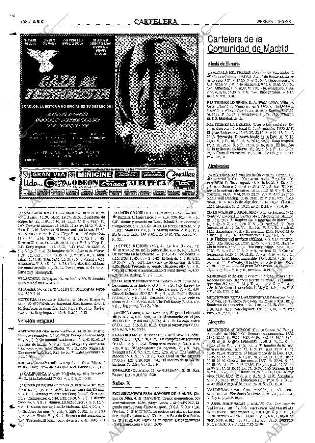 ABC MADRID 15-05-1998 página 108