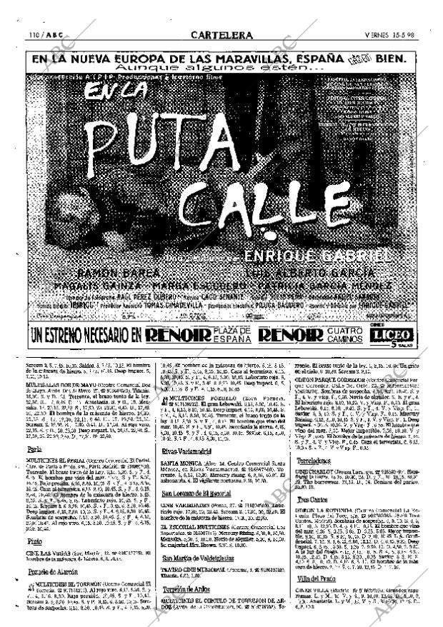 ABC MADRID 15-05-1998 página 110