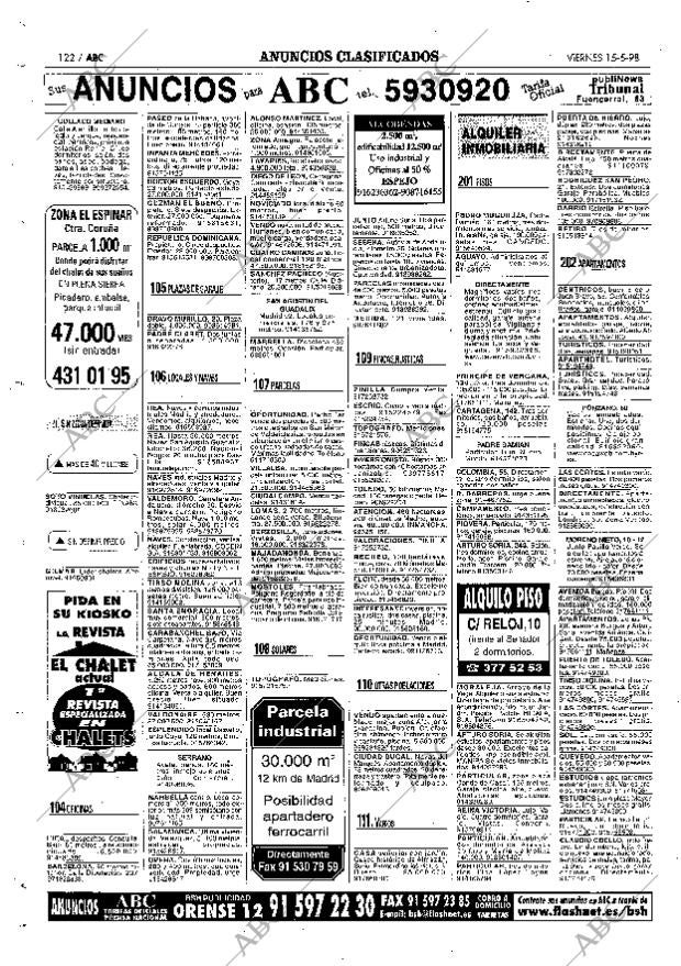 ABC MADRID 15-05-1998 página 122