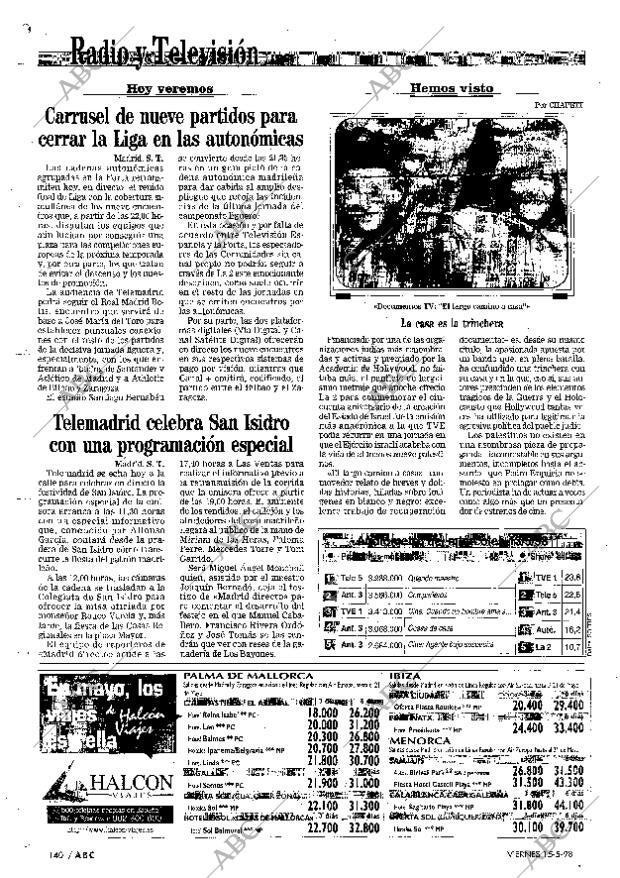 ABC MADRID 15-05-1998 página 140
