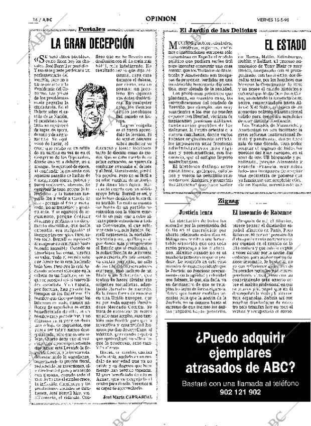 ABC MADRID 15-05-1998 página 16