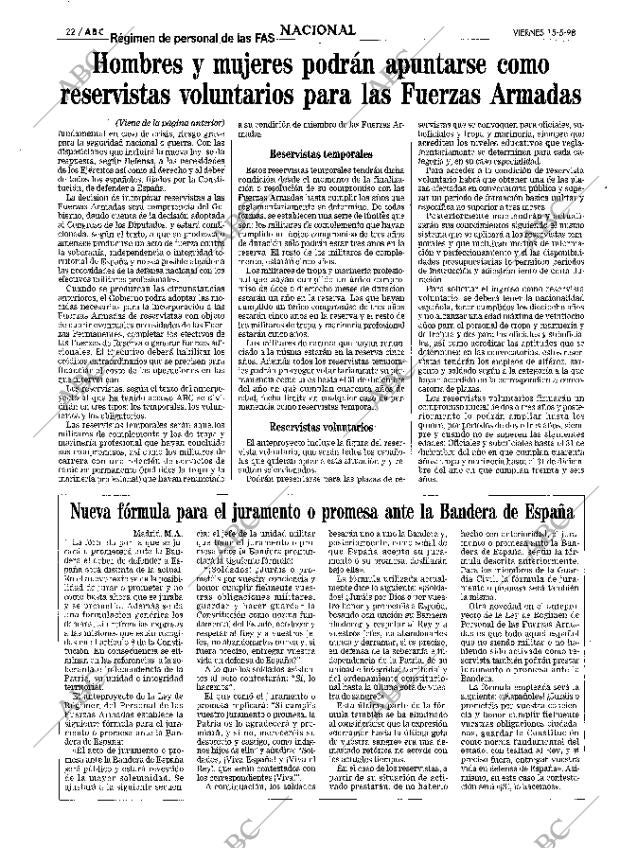 ABC MADRID 15-05-1998 página 22