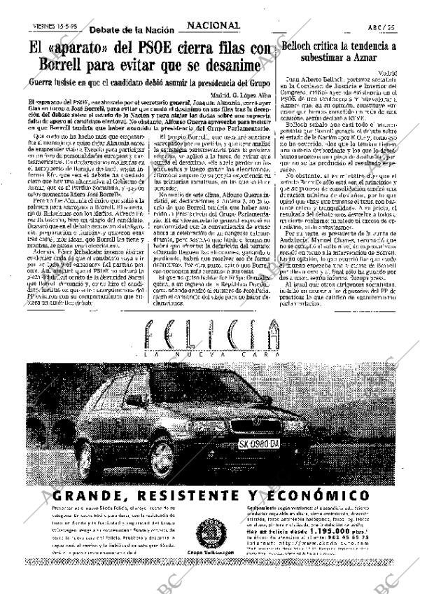 ABC MADRID 15-05-1998 página 25