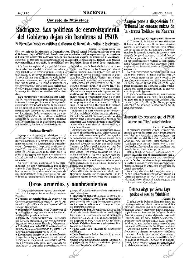 ABC MADRID 15-05-1998 página 26