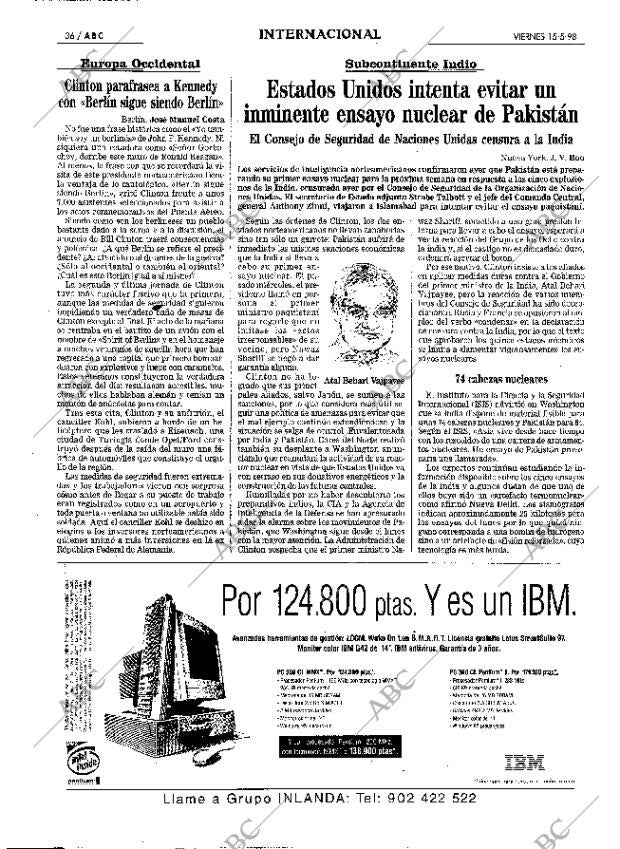 ABC MADRID 15-05-1998 página 36