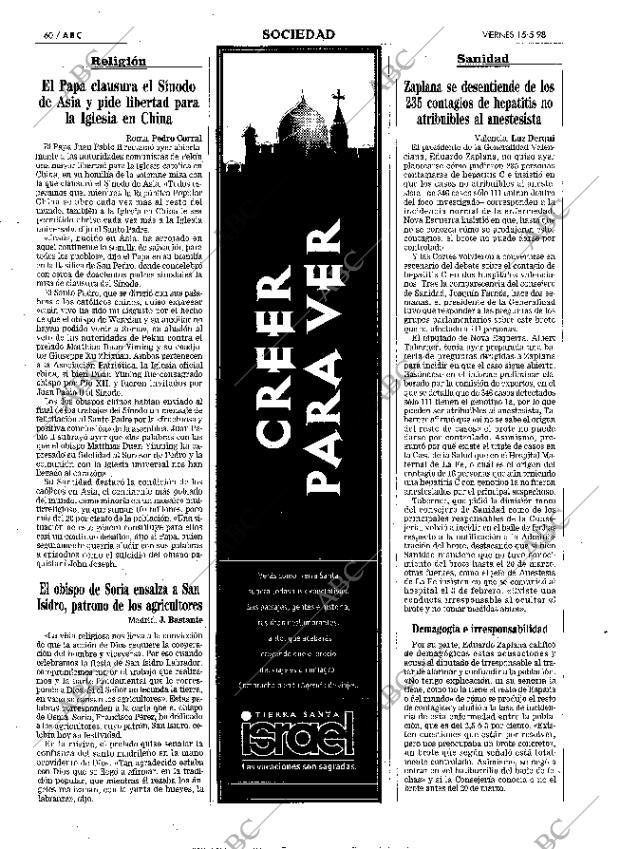 ABC MADRID 15-05-1998 página 60