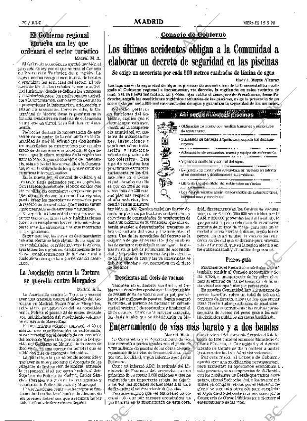 ABC MADRID 15-05-1998 página 70