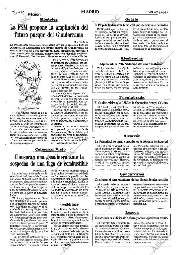 ABC MADRID 15-05-1998 página 76