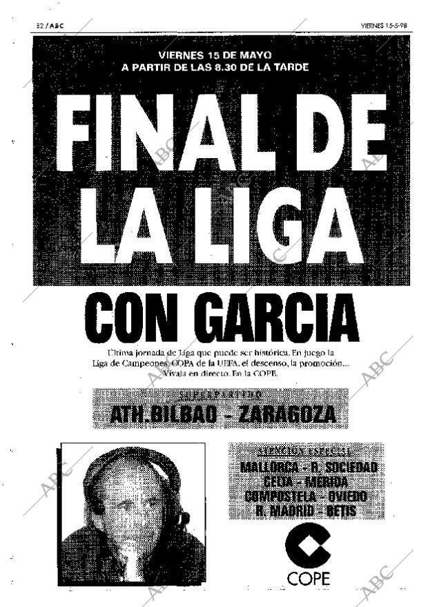 ABC MADRID 15-05-1998 página 82