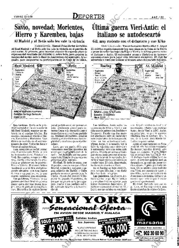 ABC MADRID 15-05-1998 página 83