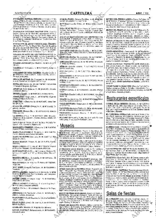 ABC MADRID 19-05-1998 página 103