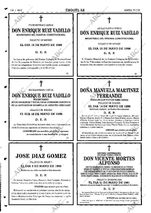 ABC MADRID 19-05-1998 página 108