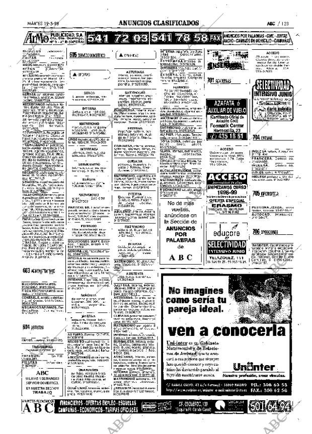 ABC MADRID 19-05-1998 página 123