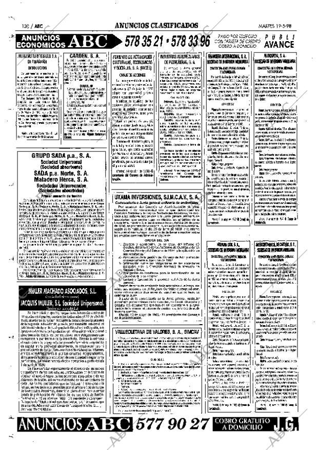 ABC MADRID 19-05-1998 página 130