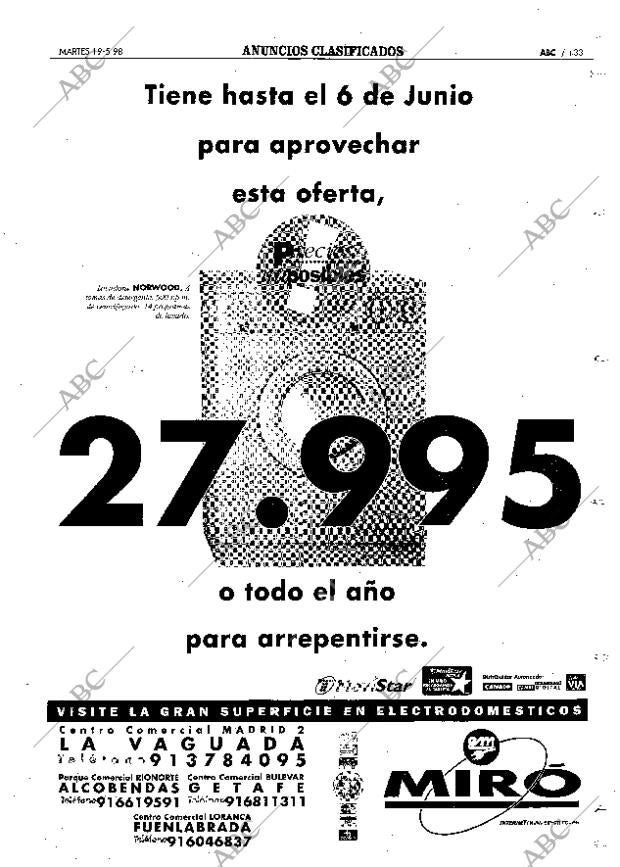 ABC MADRID 19-05-1998 página 133