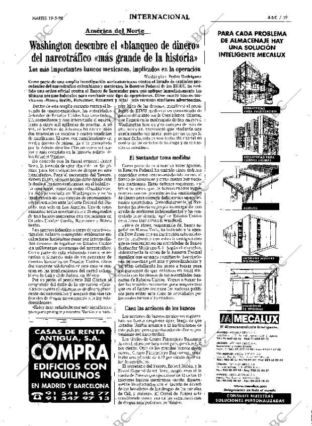 ABC MADRID 19-05-1998 página 39