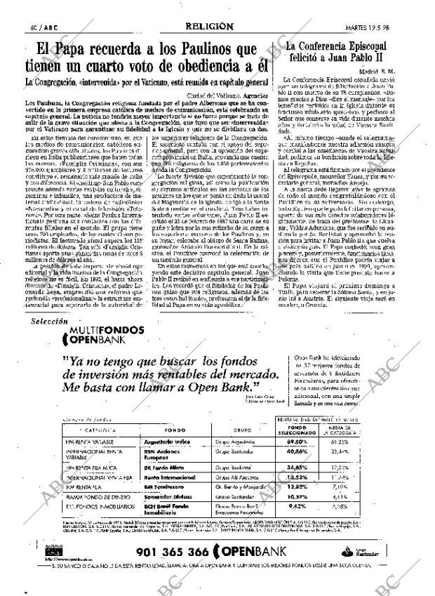ABC MADRID 19-05-1998 página 60
