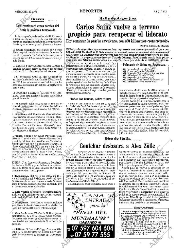 ABC MADRID 20-05-1998 página 103