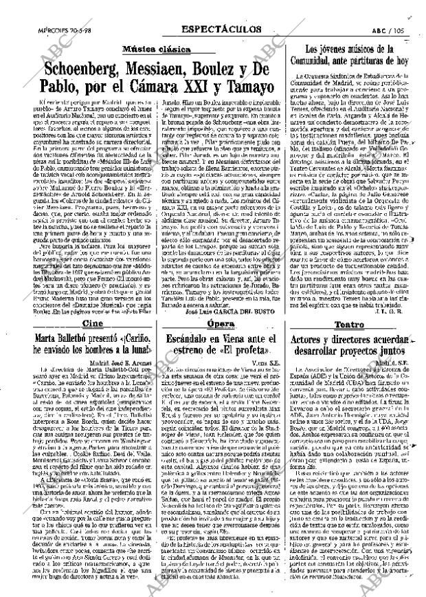 ABC MADRID 20-05-1998 página 105