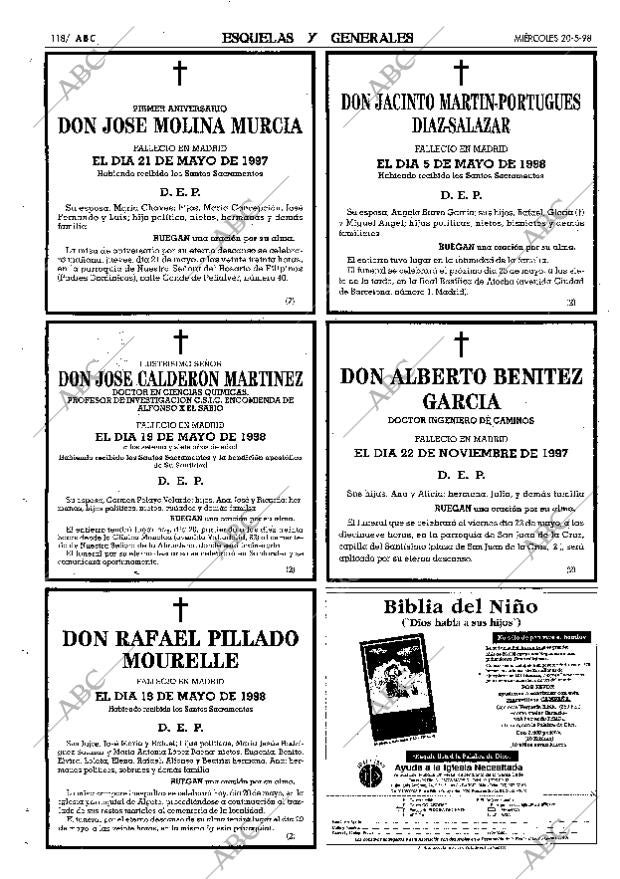 ABC MADRID 20-05-1998 página 118